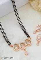 Alloy Mangalsutra with Earrings for Women 