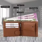 PU Solid Wallet for Men, Brown