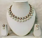 Alloy Necklace with Earrings for Women 