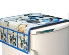Knit Printed Fridge Top Cover with Side Pockets 