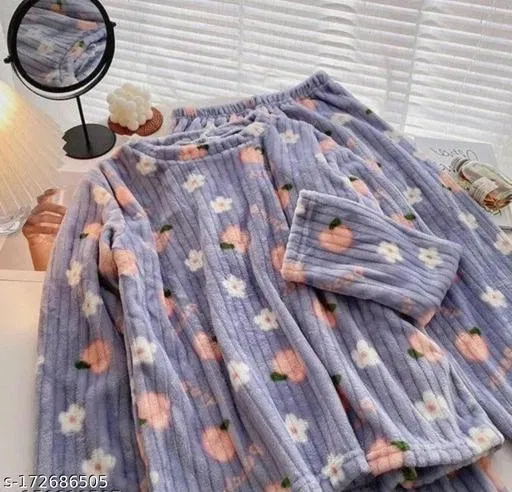 Comfort Nightdress for Women (Blue, XL)