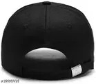 Polycotton Caps for Men ,Black 