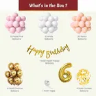 6th Happy Birthday Balloon Decoration Kit, Multicolor, Pack Of 58