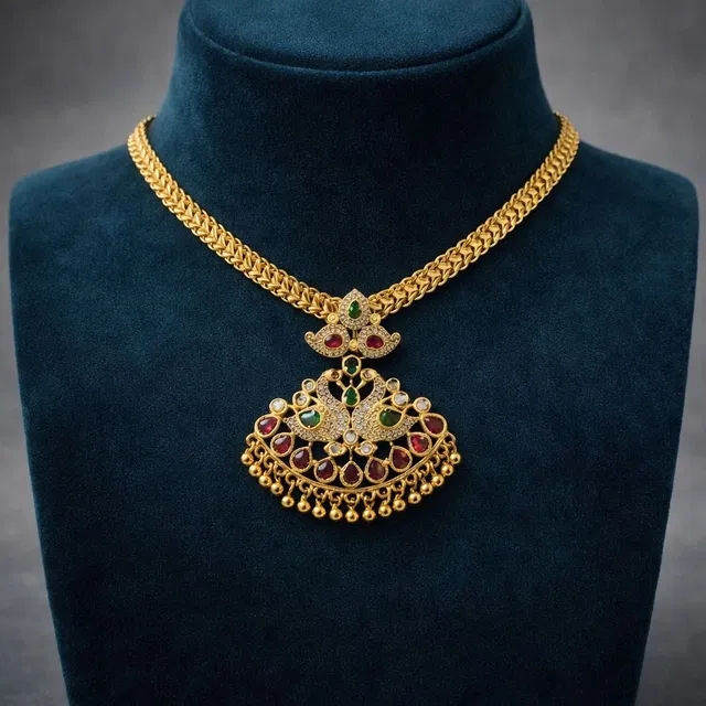 Gold Jewellery Set for Women (Gold, Free Size)