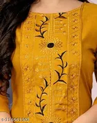 Floral Embroidered Cotton Blend Kurti for Women 
