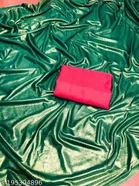 Lycra Solid Saree for Women 