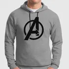 Avng Printed Fleece Hoodie for Men 