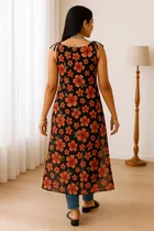 Tie Up Georgette Kurti for Women 