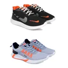 Sports Shoes for Men, Multicolor, Pack of 2 