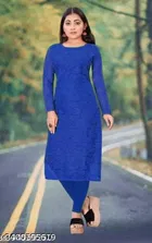 Net Kurti for Women,  Blue  