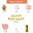 Pastel Theme 1st Birthday Balloon Decoration Kit , Multicolor, Pack Of 64