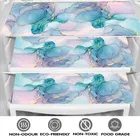 PVC Printed Fridge Top Cover with 3 Pcs Shelf Mats & Handle Cover 