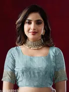 Thread Embroidery Kota Doria Cotton Saree for Women 