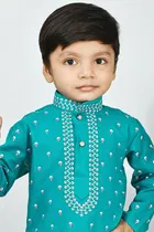 Cotton Printed Kurta & Pajama Set for Boys 