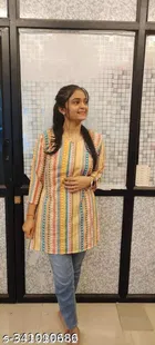 Polyester Printed Kurti for Women 