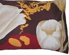 Poly Cotton Double Bedsheet with 2 Pillow Cover Abstract & Heart Print Pack of 2