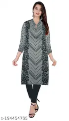 Woolen Printed Kurti for Women 