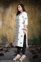 Printed Geometric Cotton Kurti for Women 