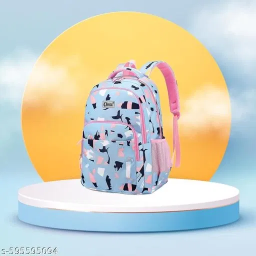 Polyester Backpack Bag, Blue