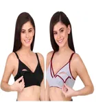 Cotton Blend Solid Bras for Women 