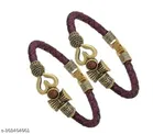 Brass Kada for Men (Brown, Pack of 2)