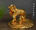 Brass Kamdhenu Cow Statue 