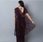 Net Solid Saree for Women 
