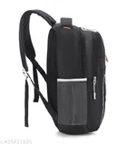 Fabric Backpack Bag, Black