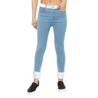 Denim Straight Fit Jeans For Women , LIGHT BLUE 