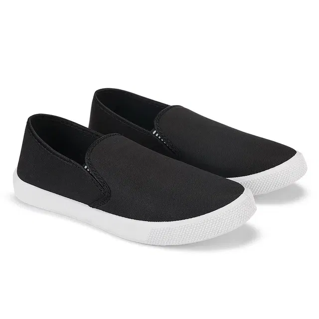 Bersache Casual Shoes for Men (Black, 8) (VK-143)