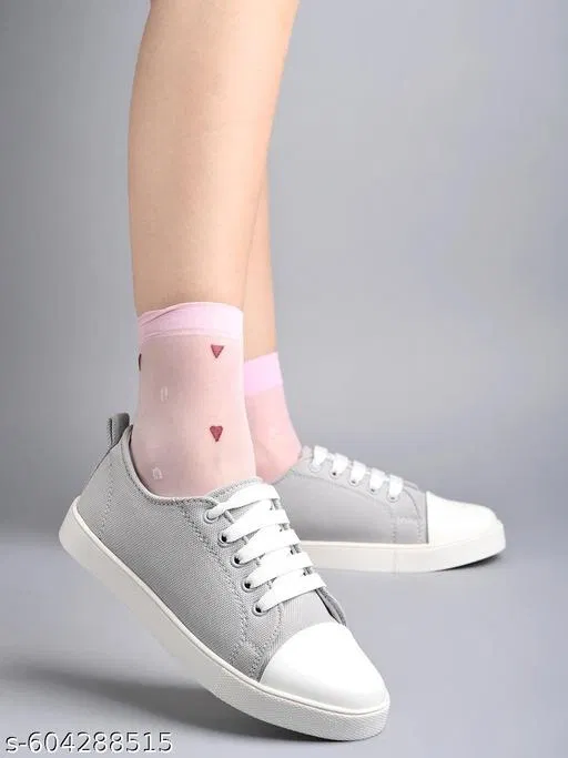 Shoetopia Grey Slip-on Sneakers Size IND-8
