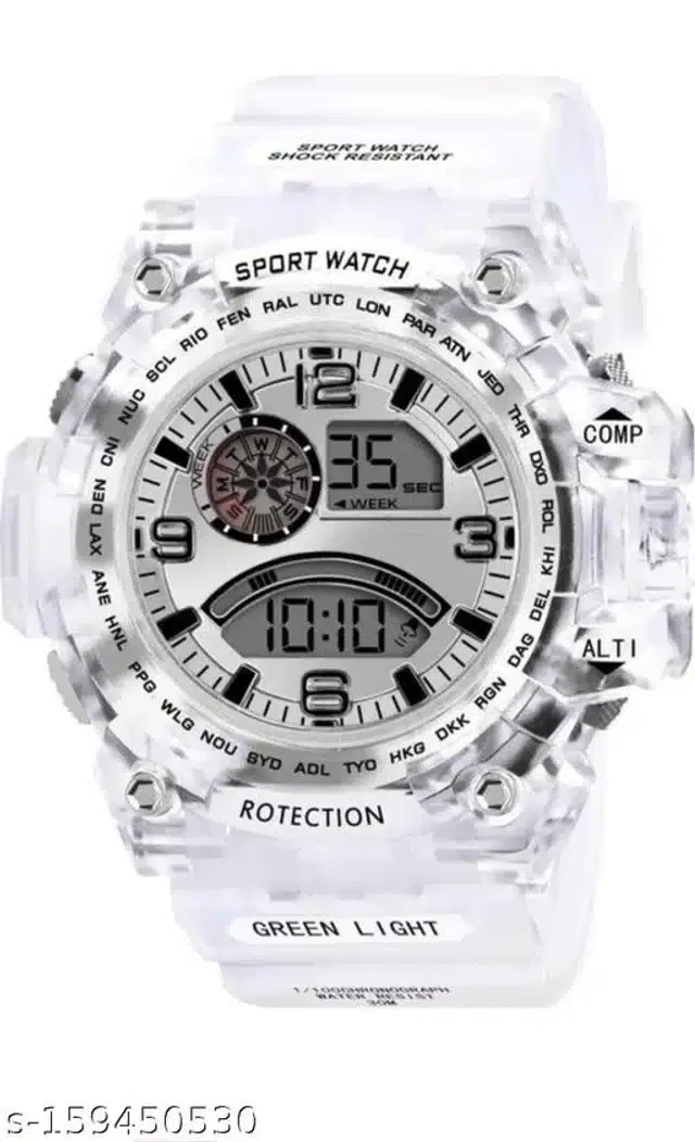 Digital Watch for Men (Multicolor)