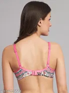 Cotton Blend Printed Padded Bra for Women 
