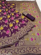 Banarasi Silk Zari Woven Saree for Women 