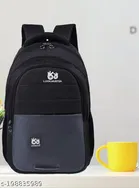 Nylon Backpack for Men & Women, Black