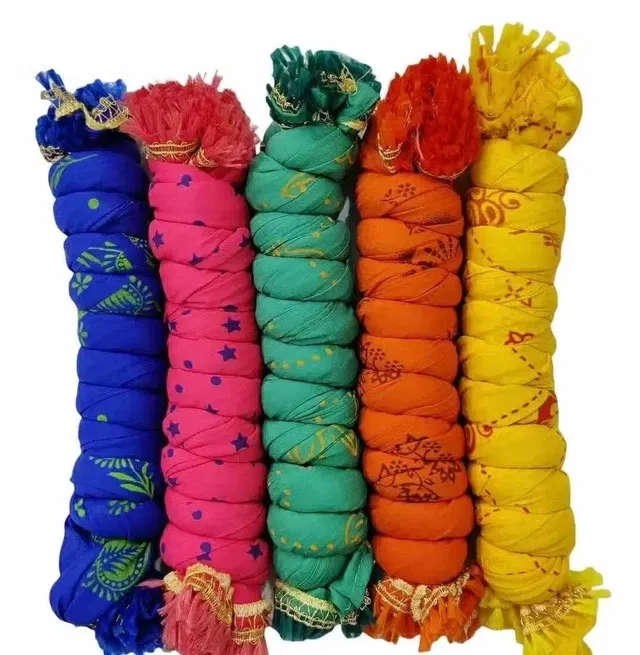 Cotton Printed Dupatta for Women (Multicolor, Pack of 5)