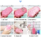 Silicone Soft Bathing Body Scrubber 
