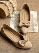 Shoetopia Beige Ballerinas 