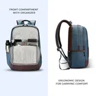 Gear Classic 6, 31L Water Resistant Anti Theft Faux Leather Laptop Backpack for Men & Women, Teal Brown