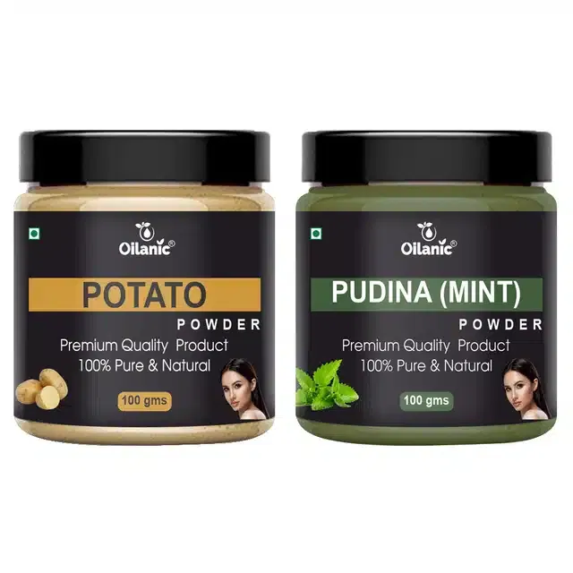 Natural Potato & Pudina Powder for Skin & Hair (Pack of 2, 100 g)
