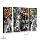 Wooden Modern Art Self Adhesive Wall Painting 