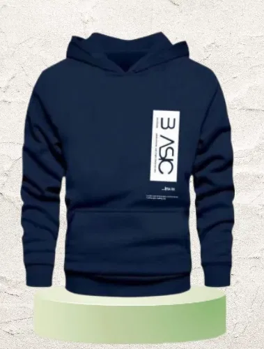 Full Sleeves Hoodie for Men (Navy Blue, XXL)