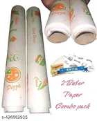 Food Wrapping Roll Paper (White, 25 m) (Pack of 2)