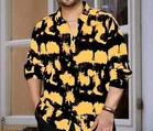 Slik Full Sleeves Shirt for Men (Multicolor, S)