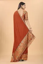 Women's Saree with Unstitched Blouse 
