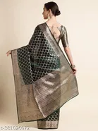 Organza Zari Woven Saree for Women 