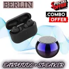 Wireless Bluetooth Speaker + Earbuds With Charging Case, 5.4 Bluetooth Version ,BLACK, 