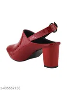 Shoetopia Block Heel Round Toe Sandals 