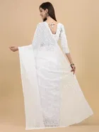 Net Floral Saree for Women 