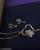 Alloy Necklace with Earrings for Women 